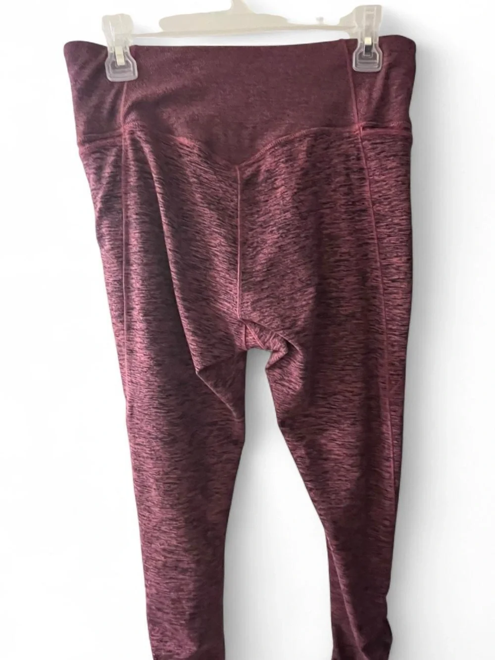 High-Waist CALIA Leggings - Burgundy Heather